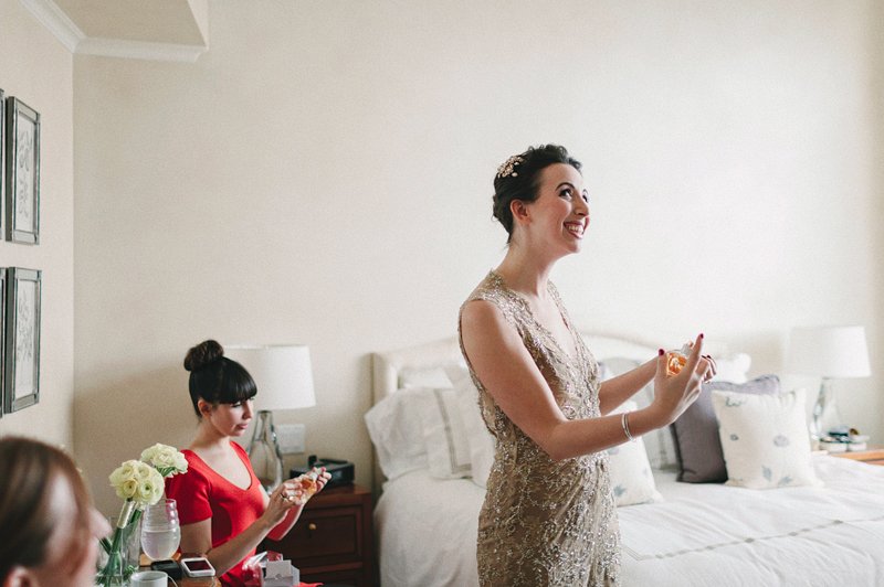 bride getting ready in nyc