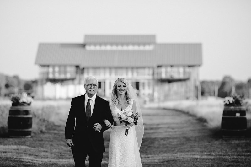 rustic outdoorsy wedding ceremony greenport ny 2