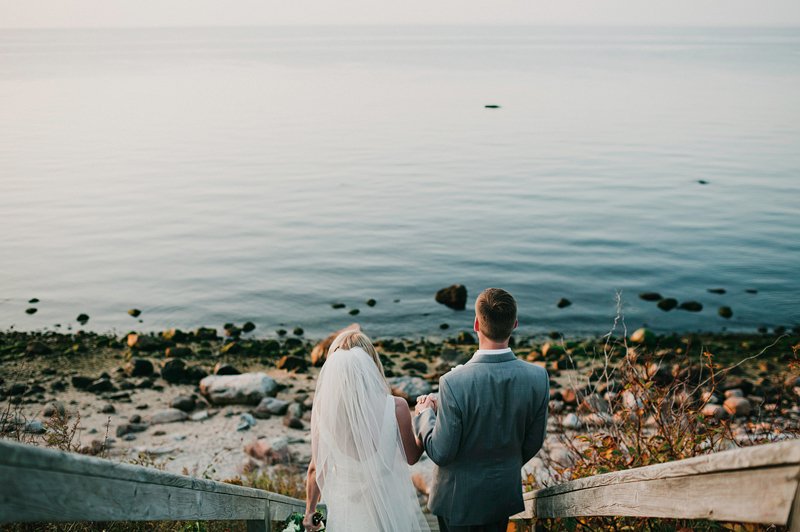 sunset wedding long island winery