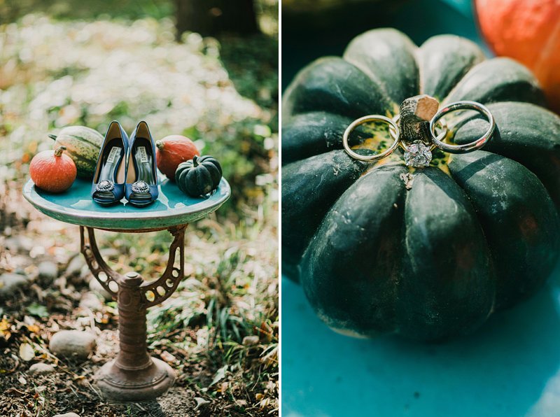 fall theme outdoor wedding