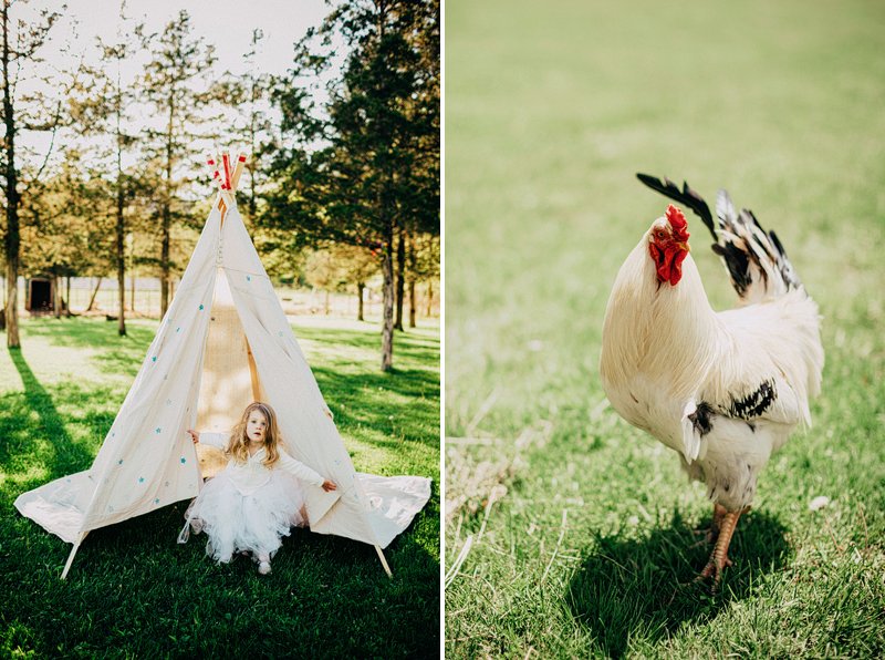 teepee wedding on farm