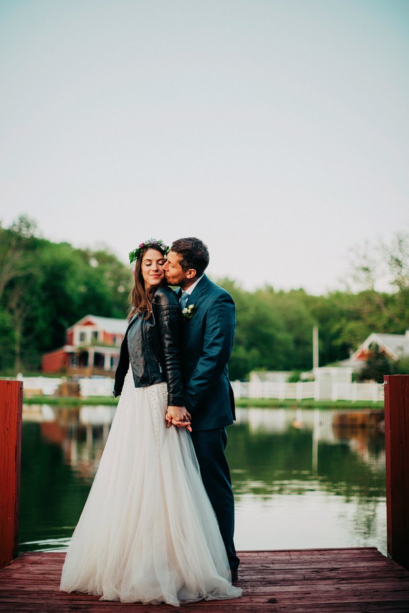 leather jacket bride hudson valley