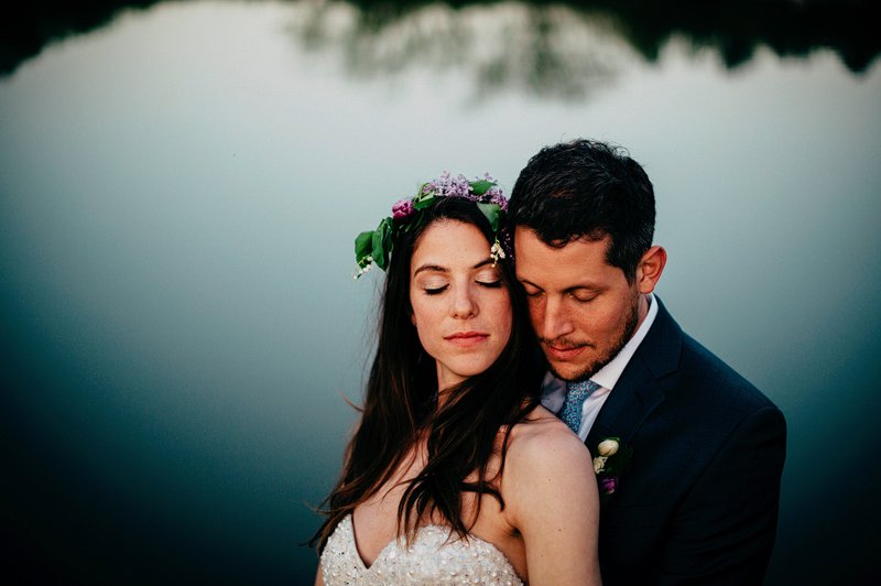 sunset wedding hudson valley farm