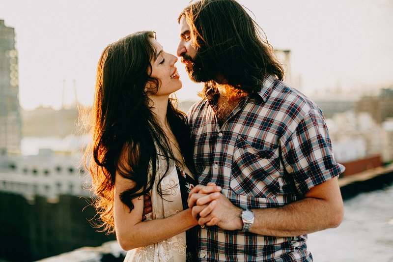 Bohemian couple engagement