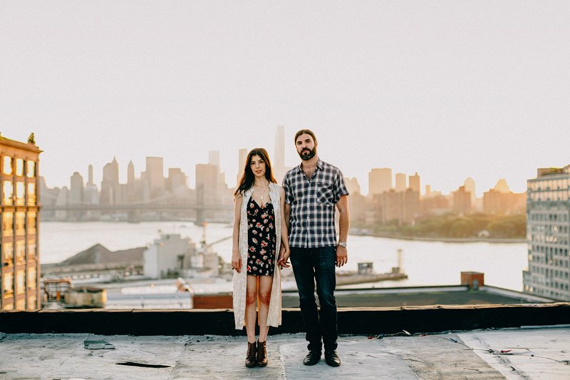 Sunset engagement session 