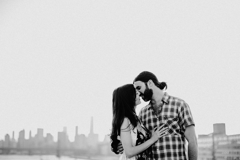 Rooftop Engagement Session in Brooklyn