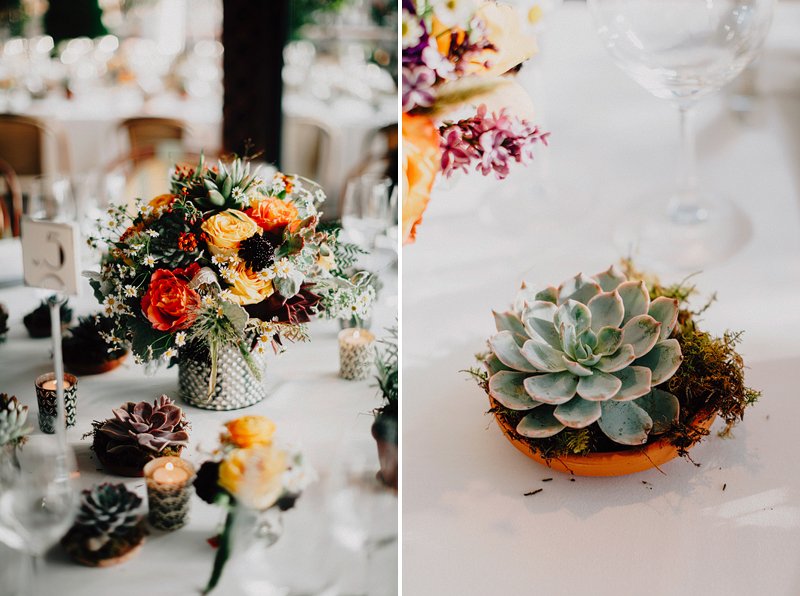 table setting river cafe wedding 2