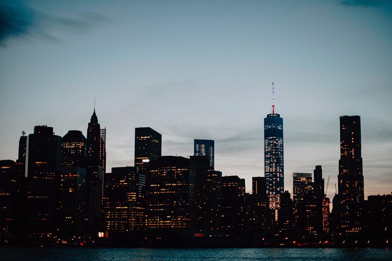 view from river cafe brooklyn night