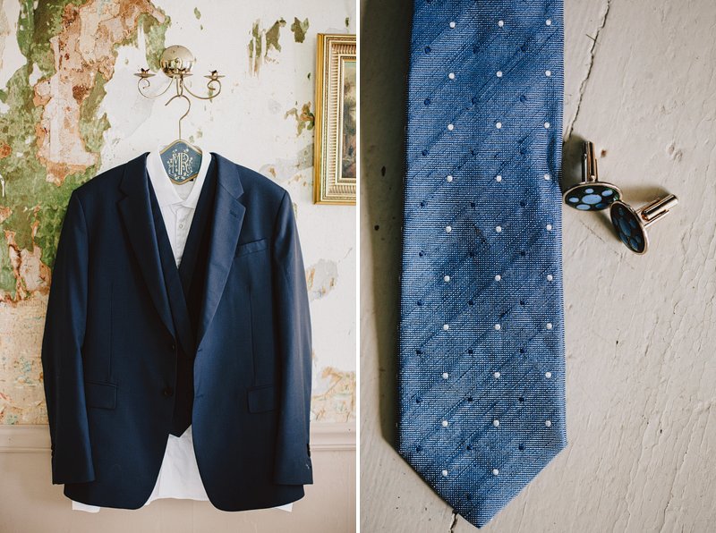 blue suit groom 