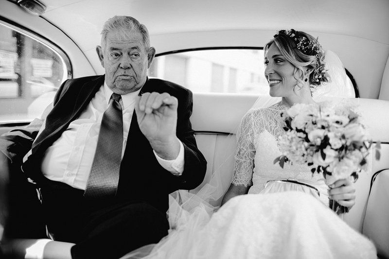 bride with grandfather