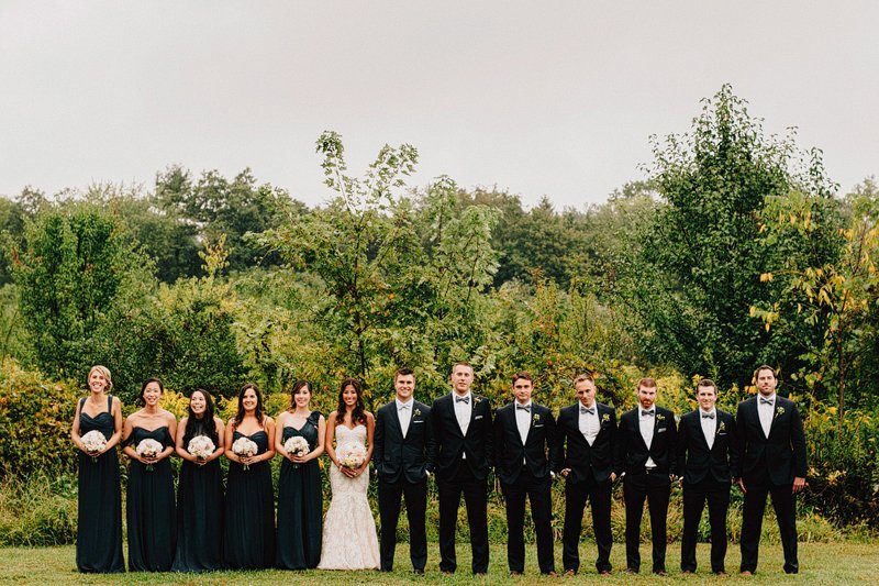 bridal party photos barley sheaf farm pa