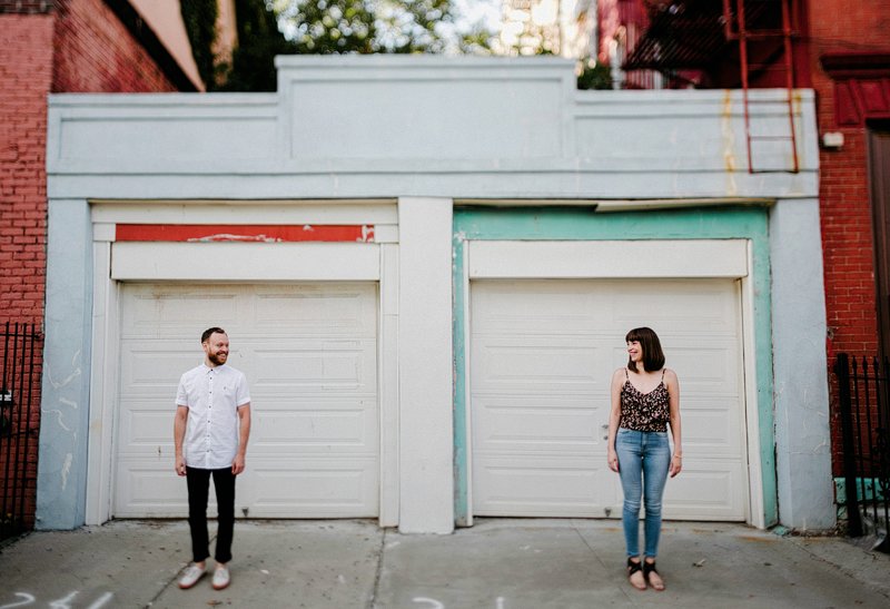 Greenpoint Brooklyn Summer Engagement Session vespa