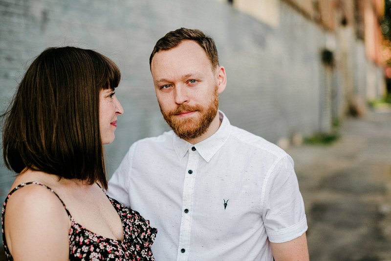 Greenpoint Brooklyn Summer Engagement Session vespa