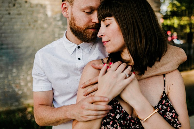 Greenpoint Brooklyn Summer Engagement Session vespa