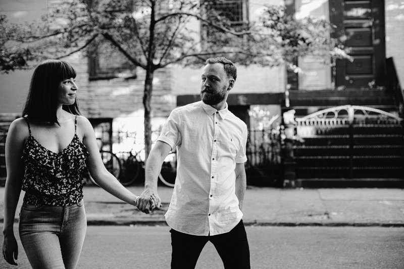 Greenpoint Brooklyn Summer Engagement Session vespa