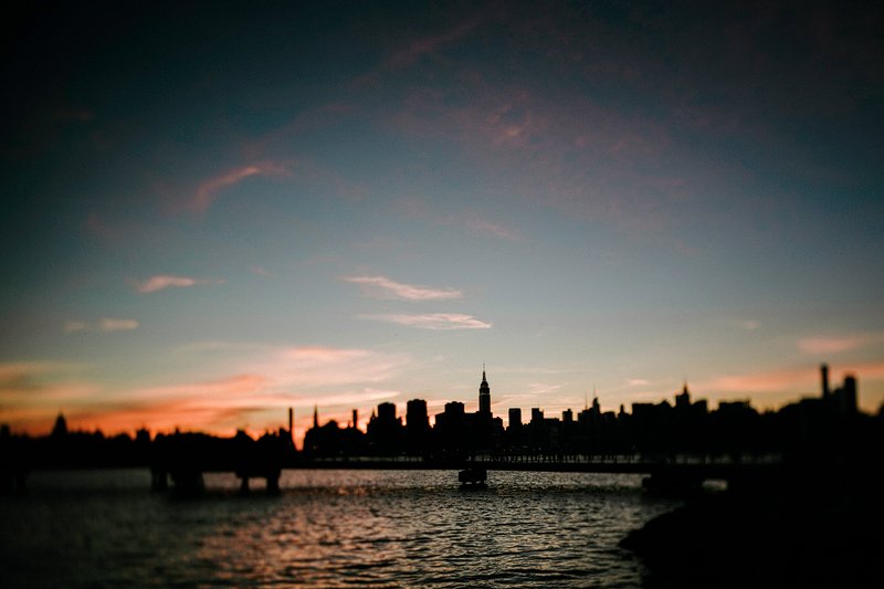 Greenpoint Brooklyn Summer Engagement Session vespa