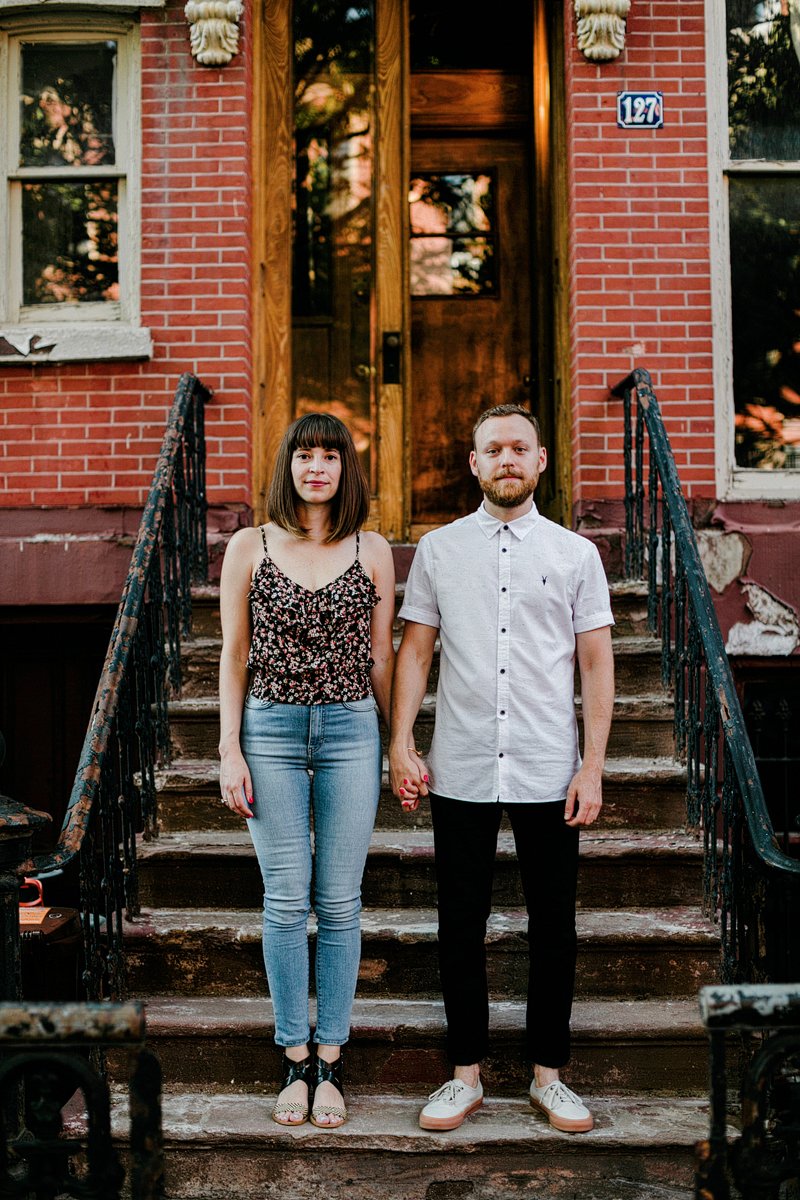 Greenpoint Brooklyn Summer Engagement Session vespa