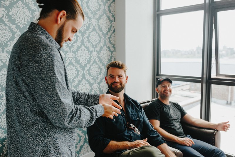 brooklyn rooftop elopement wythe hipster