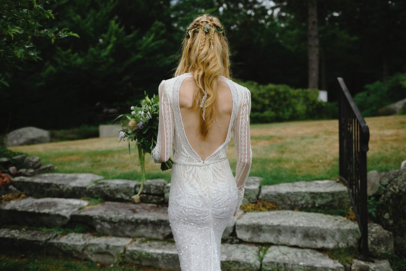 the fells new hampshire wedding boho chic