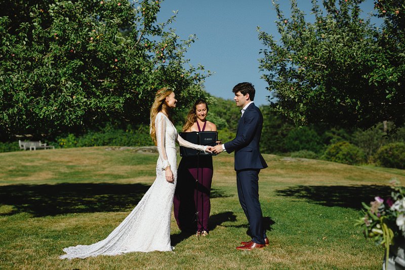 new hampshire lake sunapee wedding ceremony