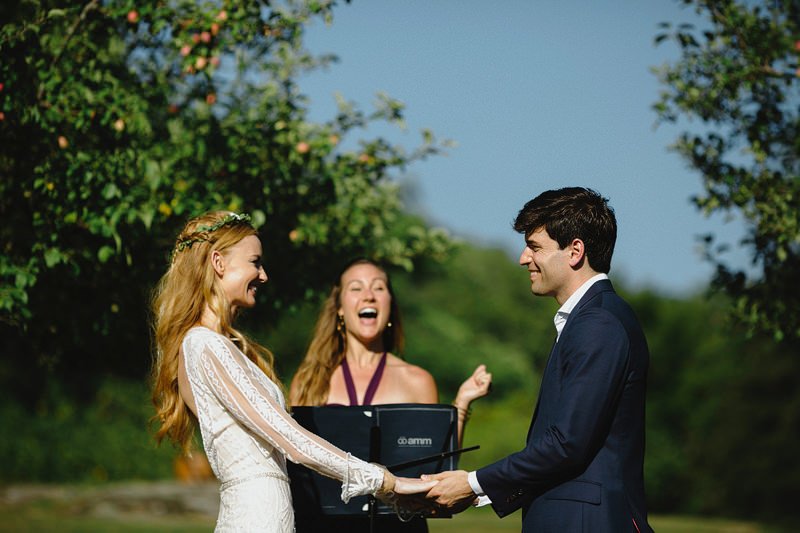 new hampshire lake sunapee wedding ceremony