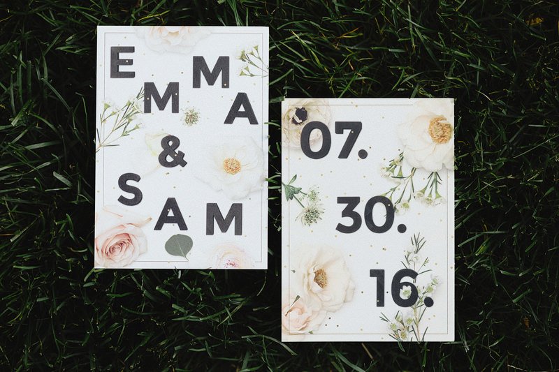 hipster wedding invitation idea